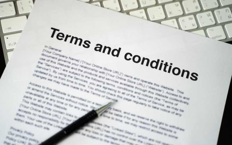 terms and conditions