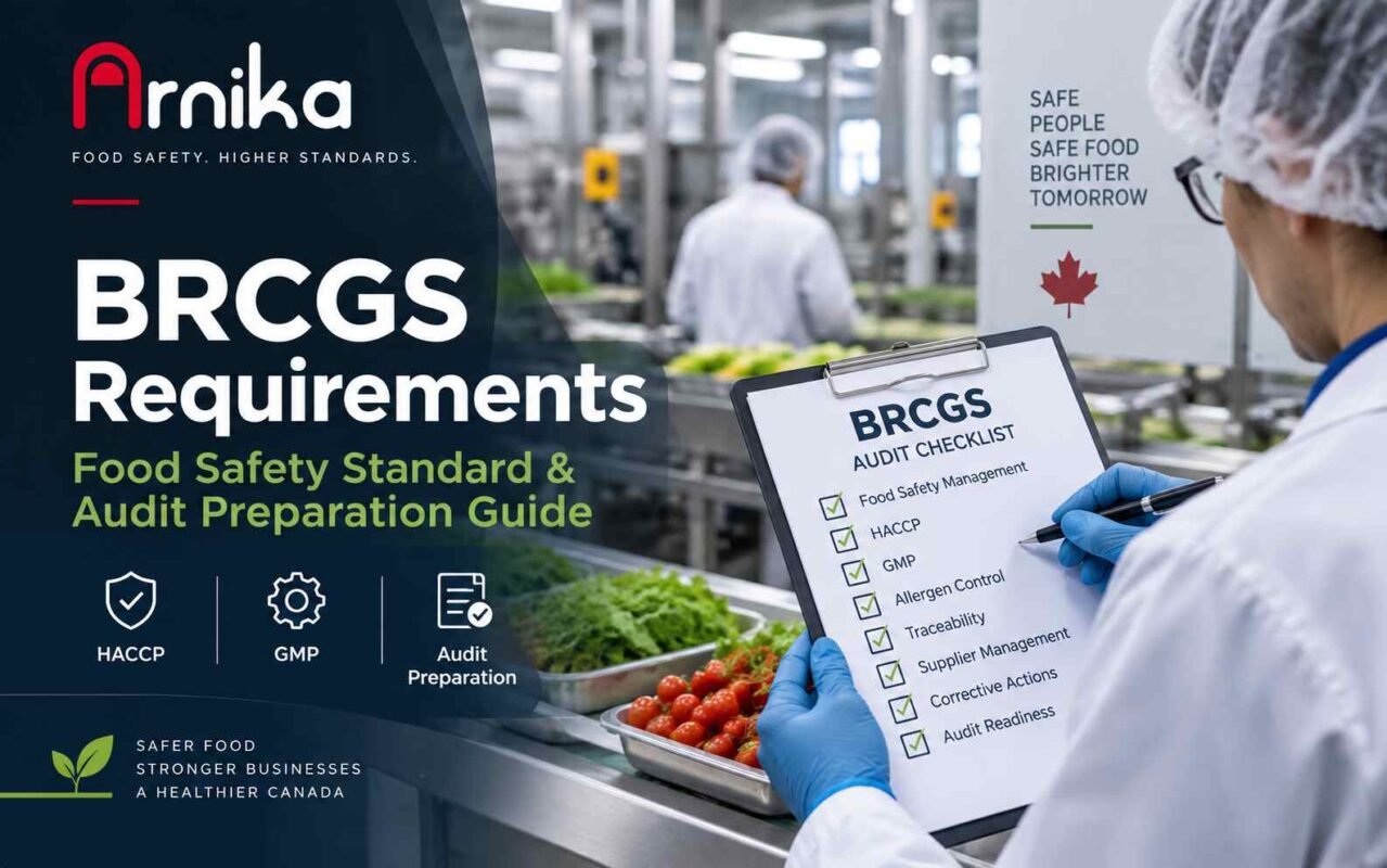 BRCGS requirements and food safety audit preparation in Canada